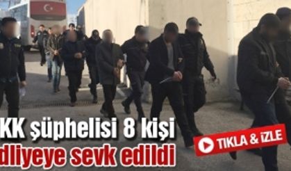 Sakarya'da PKK şüphelisi 8 kişi adliyeye sevk edildi