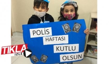 Minikler Polis Haftasını kutladı