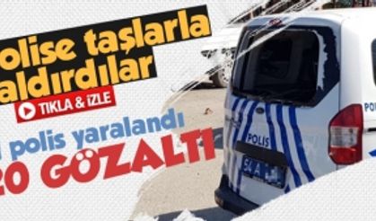 Sakarya'da polise taşlarla saldırdılar