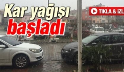 Sakarya'da kar yağışı başladı