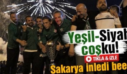 Sakaryaspor'un şampiyonluğu böyle kutlandı!