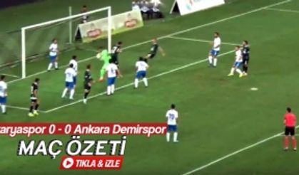 Sakaryaspor - Ankara Demirspor maç özeti