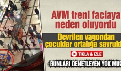 Serdivan AVM'de mini tren faciaya neden oluyordu