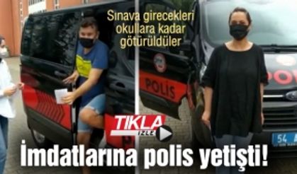 İmdatlarına polis yetişti!