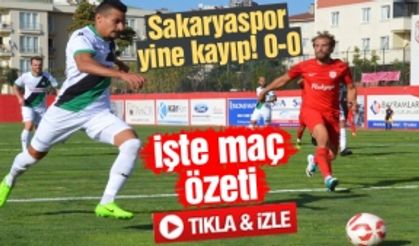 İşte Sakaryaspor maç özeti