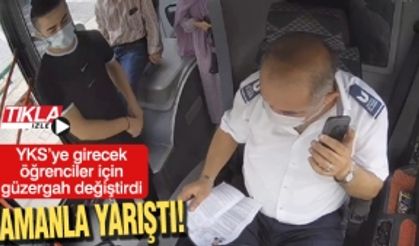 YKS’ye girecek öğrenciler için güzergah değiştirdi