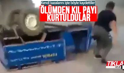 Kendi kazalarını işte böyle kaydettiler