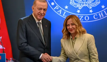 Cumhurbaşkanı Erdoğan, Meloni ile görüştü