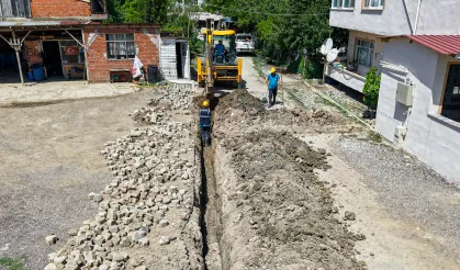 Mekece'de 2 bin metrelik içme suyu hattı yenileniyor