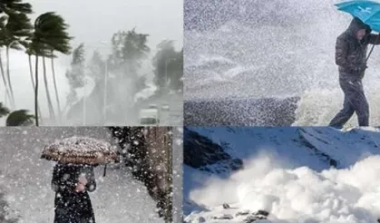 Meteoroloji'den kuvvetli yağış, fırtına ve çığ uyarısı