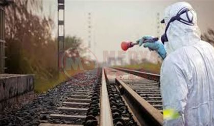 Demiryolu hatlarında ilaçlama uyarısı!