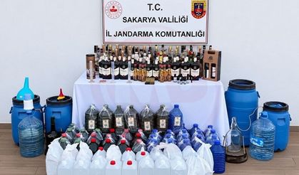 Karasu'da sahte alkol operasyonu