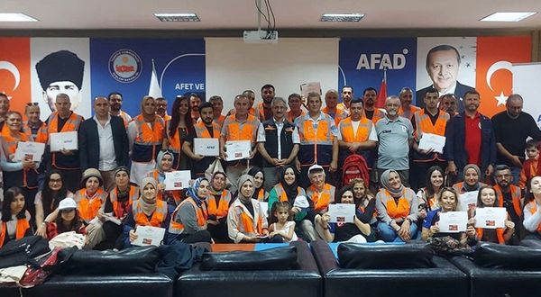 Sakarya’da 114 AFAD Gönüllüsü belgelerini aldı