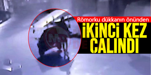 Römorku ikinci kez dükkanın önünden çalındı!