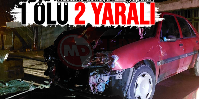Hastane dönüşü kazada hayatını kaybetti!