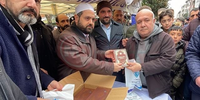 500 Kur'an-ı Kerim dağıtıldı