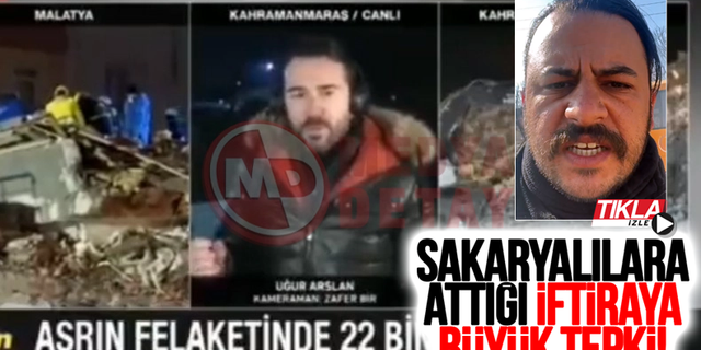 Sakaryalılara attığı iftiraya büyük tepki!