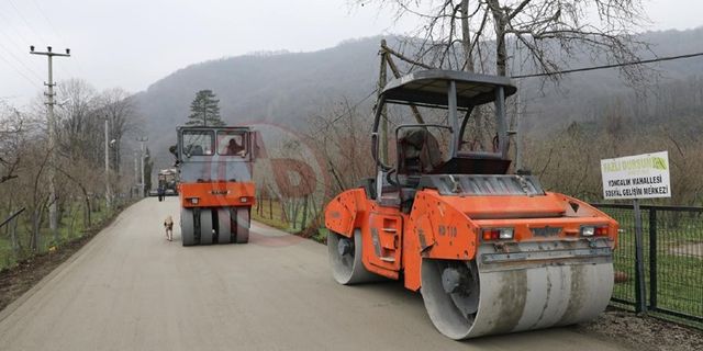 Ballıkaya’da beton yol çalışmaları tamamlandı