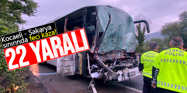 Kocaeli - Sakarya sınırında feci kaza!