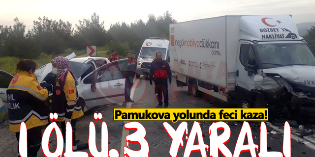 Pamukova yolunda feci kaza: 1 ölü 3 yaralı