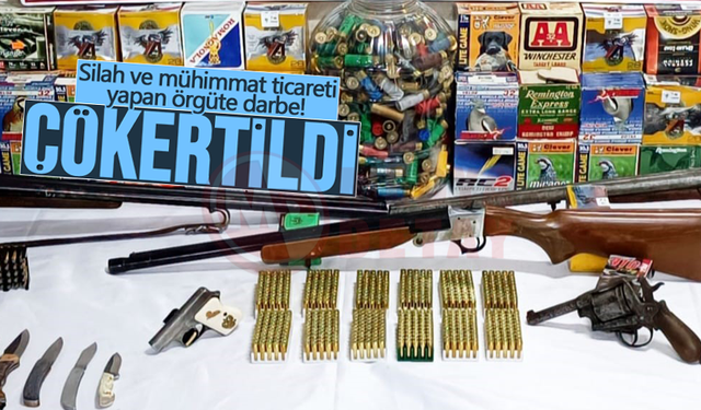Silah ve mühimmat ticareti yapan örgüte darbe!