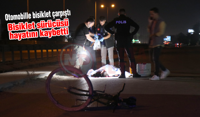 Otomobille bisiklet çarpıştı! 1 Ölü