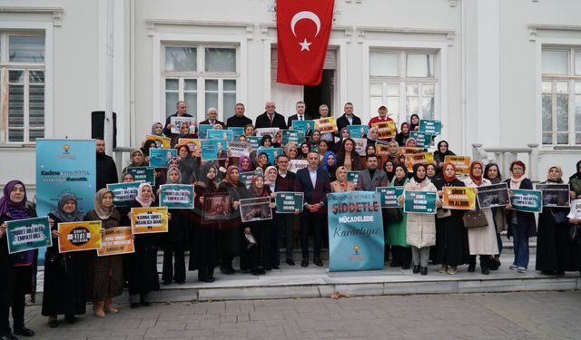 AK Kadınlardan kadına yönelik şiddetle mücadele açıklaması