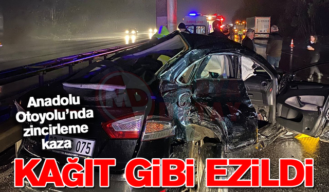 Anadolu Otoyolu’nda zincirleme kaza