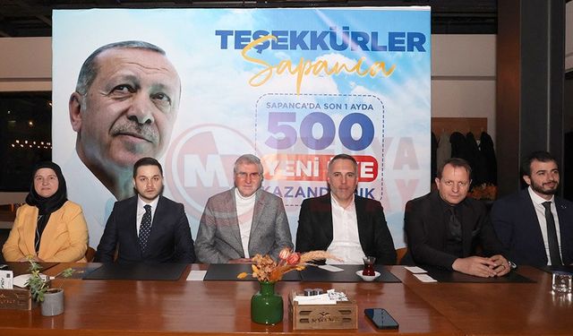 AK Parti Sapanca’ya son 1 ayda 500 üye