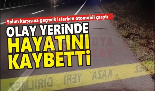 Yolun karşısına geçemedi: Otomobil çarptı!