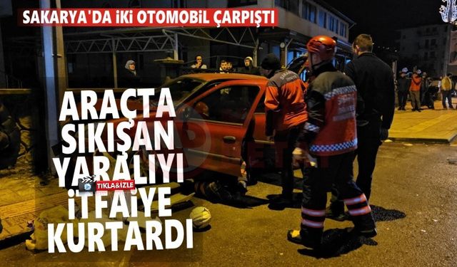 Sakarya’da iki otomobil çarpıştı