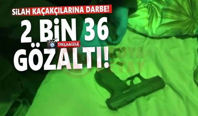 Ruhsatsız silah taşıyanlara ve silah kaçakçılarına operasyon