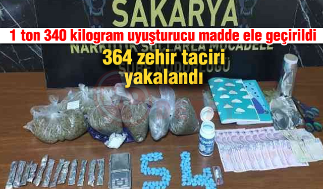 1 ton 340 kilogram uyuşturucu madde ele geçirildi!