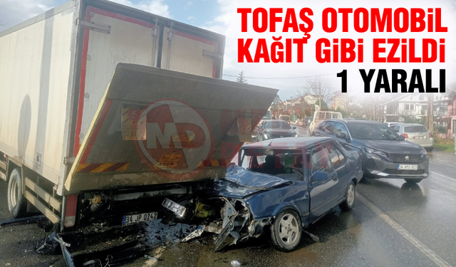 TOFAŞ OTOMOBİL KAĞIT GİBİ EZİLDİ!