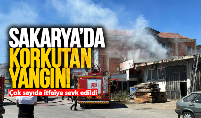 Sakarya’da korkutan yangın!