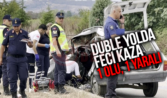 Sakarya’da duble yolda kaza: 1 ölü, 1 yaralı