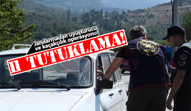 Jandarmadan uyuşturucu ve kaçakçılık operasyonu!