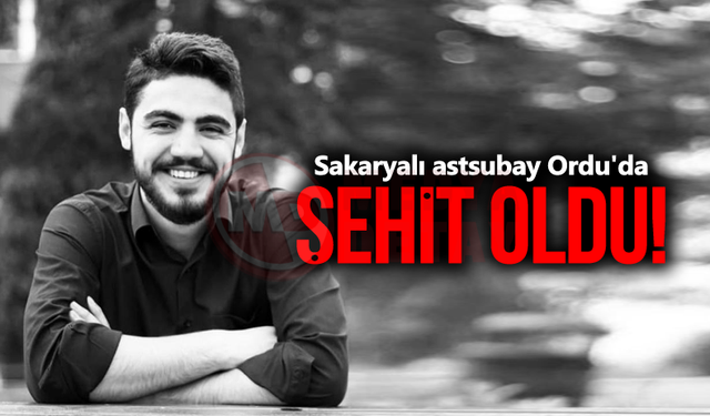 Sakaryalı astsubay Ordu'da şehit oldu!