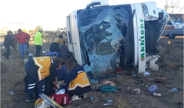 Aksaray'da otobüs devrildi: 6 ölü, 25 yaralı