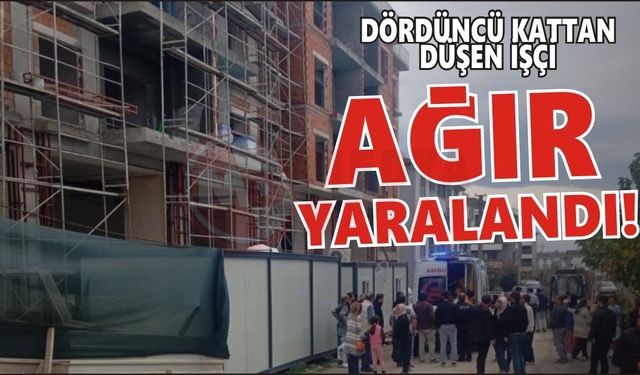 İnşaat iskelesinden düşen işçi ağır yaralandı