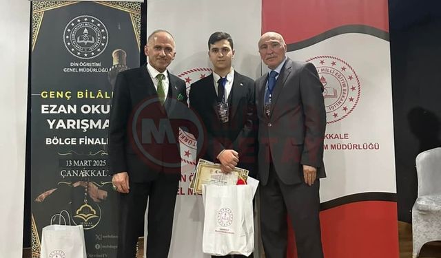 Dulkadiroğlu, "Ezanı Güzel Okuma Yarışması"nda ikinci oldu