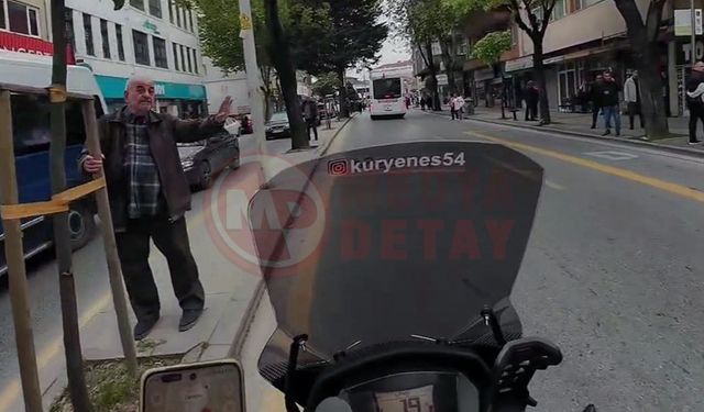 Depreme motosiklet üzerinde yakalandı