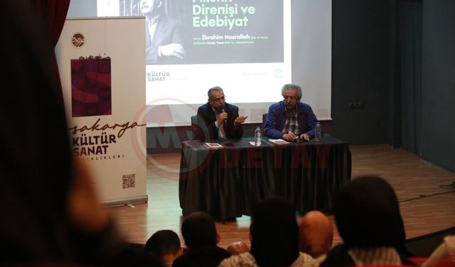 Filistinli şair sanatseverlerle buluştu