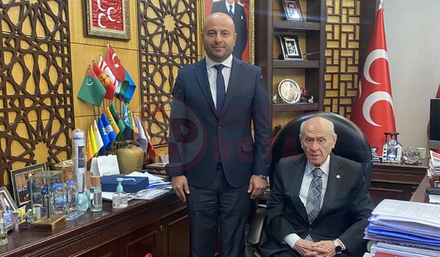 MHP İl Başkanı Alkaş Bahçeli’yi ziyaret etti
