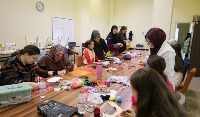 Anne ve çocuklar SAMEK’te birlikte üretti