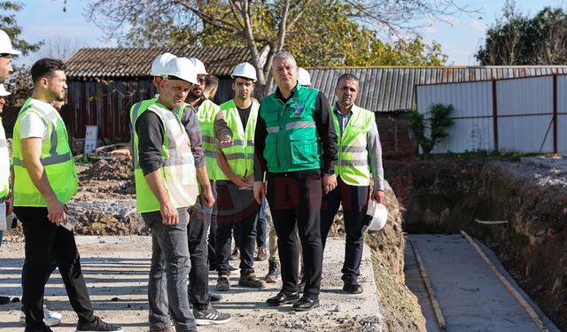 Başkan Çelik çalışmaları yerinde inceledi