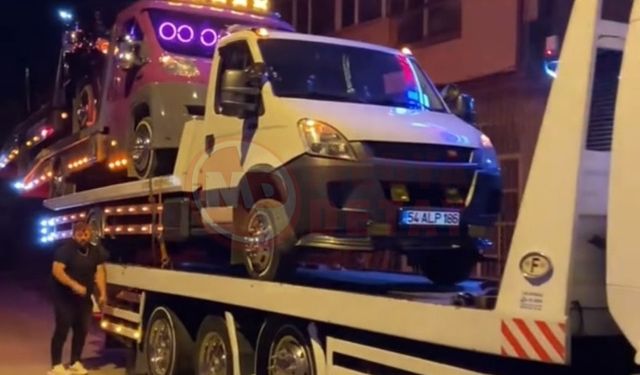 Çekici şovu ceza getirdi