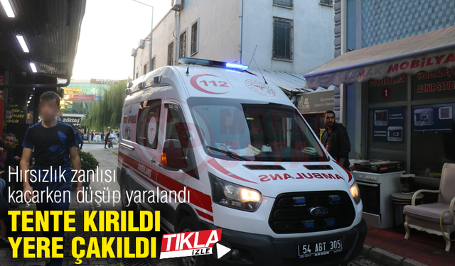 Tente kırıldı yere çakıldı