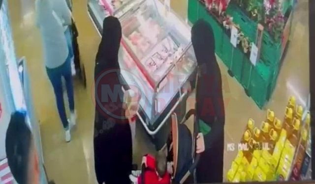 Marketten hırsızlık yapmak isterken suçüstü yakalandı