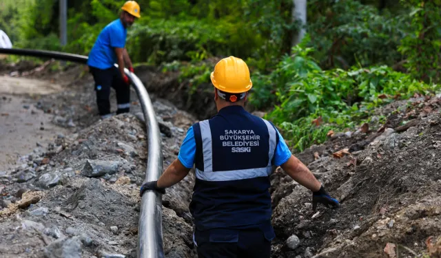 Sapanca Yanık'ta içme suyu hattı yenileniyor